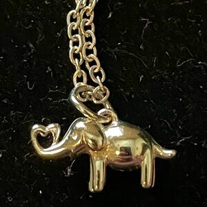 Silver 925 elephant heart ❤️ pendant & necklace. 18” length